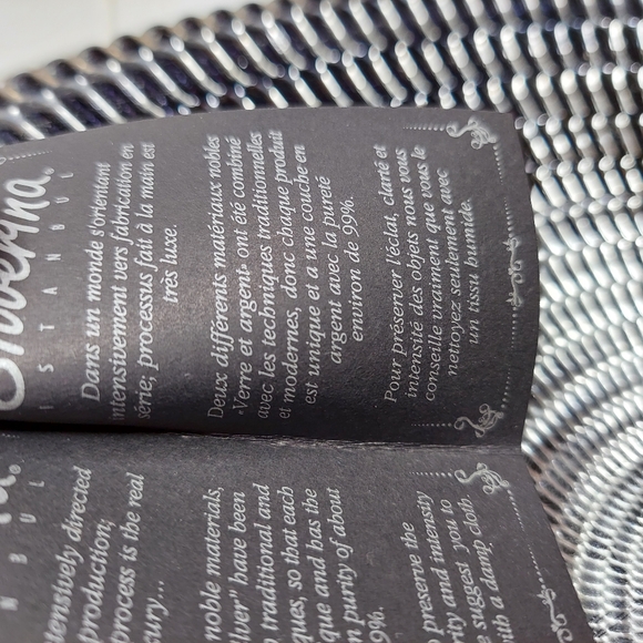 SILVERINA ISTANBUL DECORATIVE BOLW HANDMADE GLASS USING 99% SILVER MADE IN TURKE - Picture 10 of 11